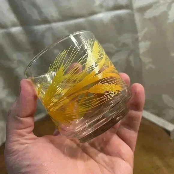 Vintage Set of  2 Libbey Golden Wheat Drinking Glasses - Picture 4 of 5